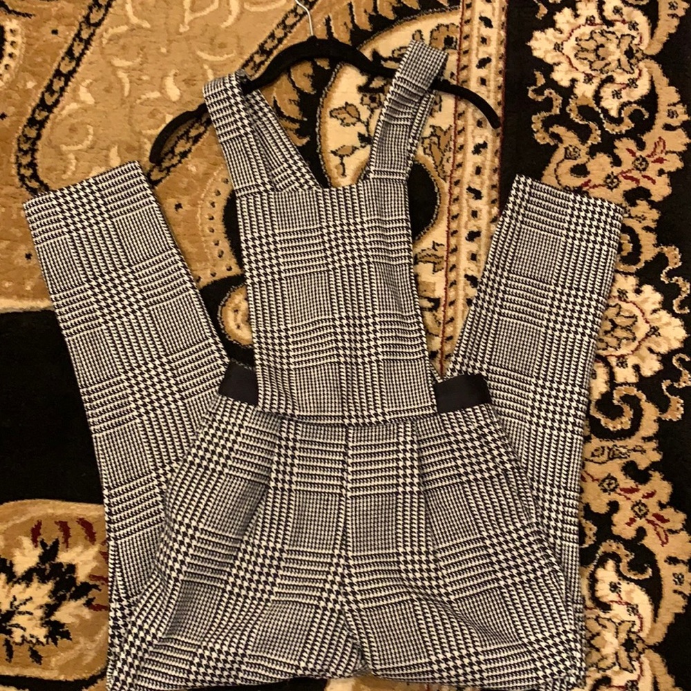 NWT ASOS petite houndstooth jumpsuit